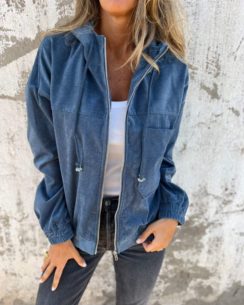 Ella™ | Cord jas met rits