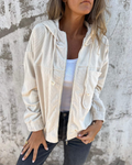 Ella™ | Cord jas met rits