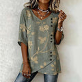 Vintage Bloemenprint Blouse