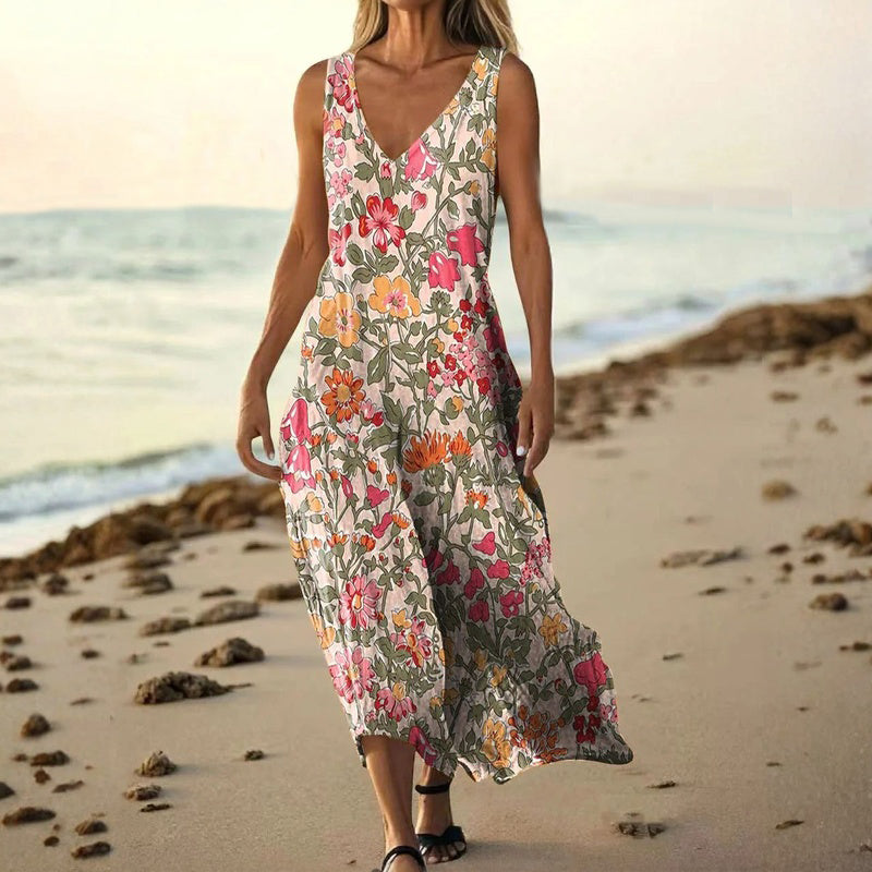 Vintage Bloemenprint Jurk