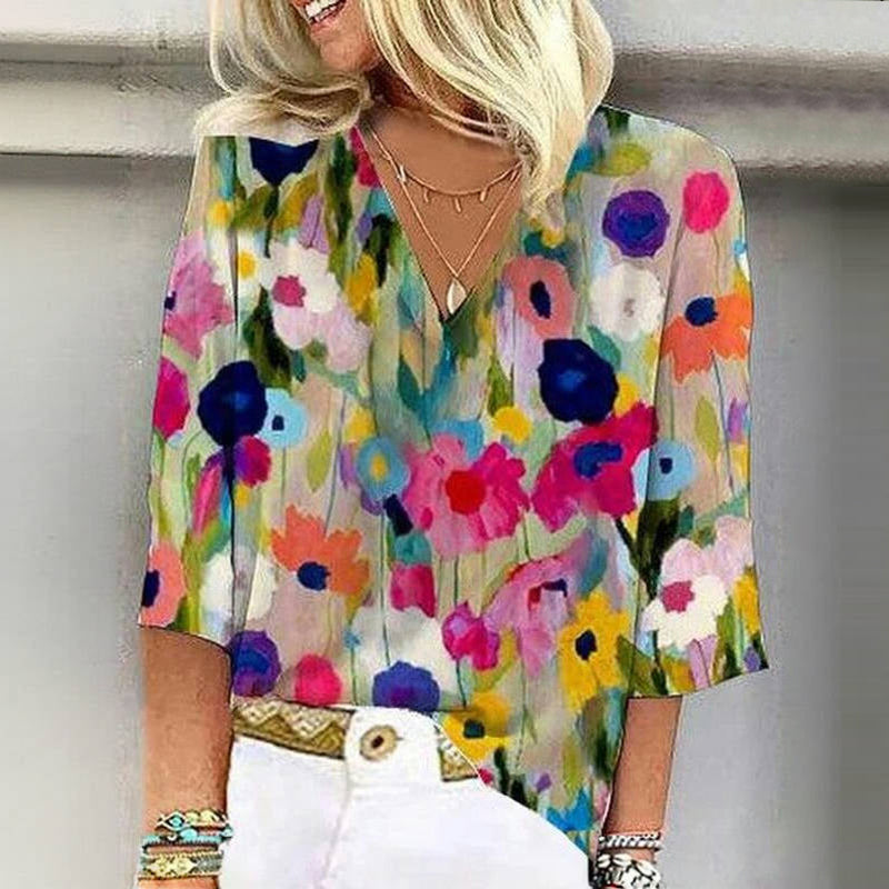 Bloemenprint Blouse