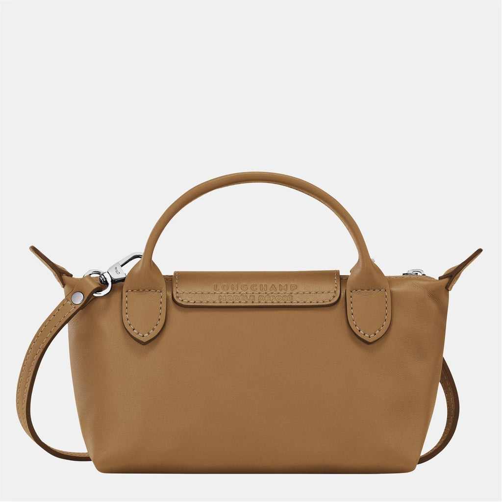 Mini-Lederen Longchamp Tas - Bruin