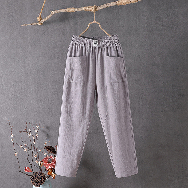 【Katoen En Lin】Effen Casual Broek