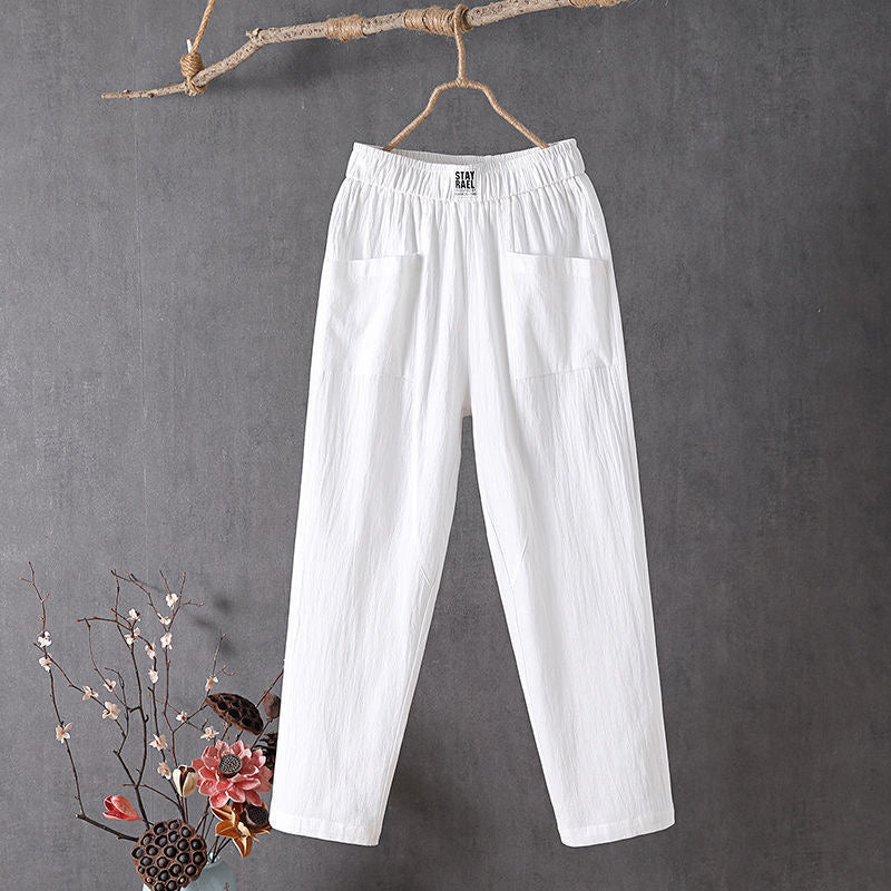 【Katoen En Lin】Effen Casual Broek