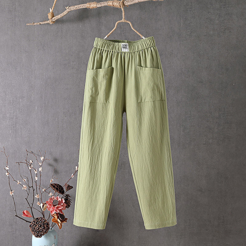 【Katoen En Lin】Effen Casual Broek