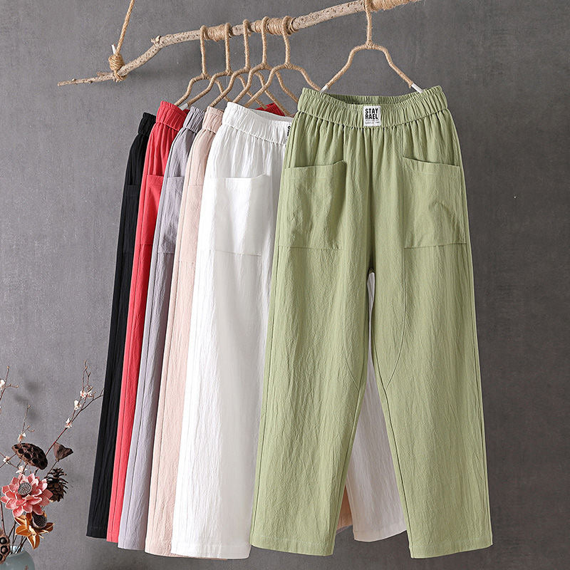 【Katoen En Lin】Effen Casual Broek