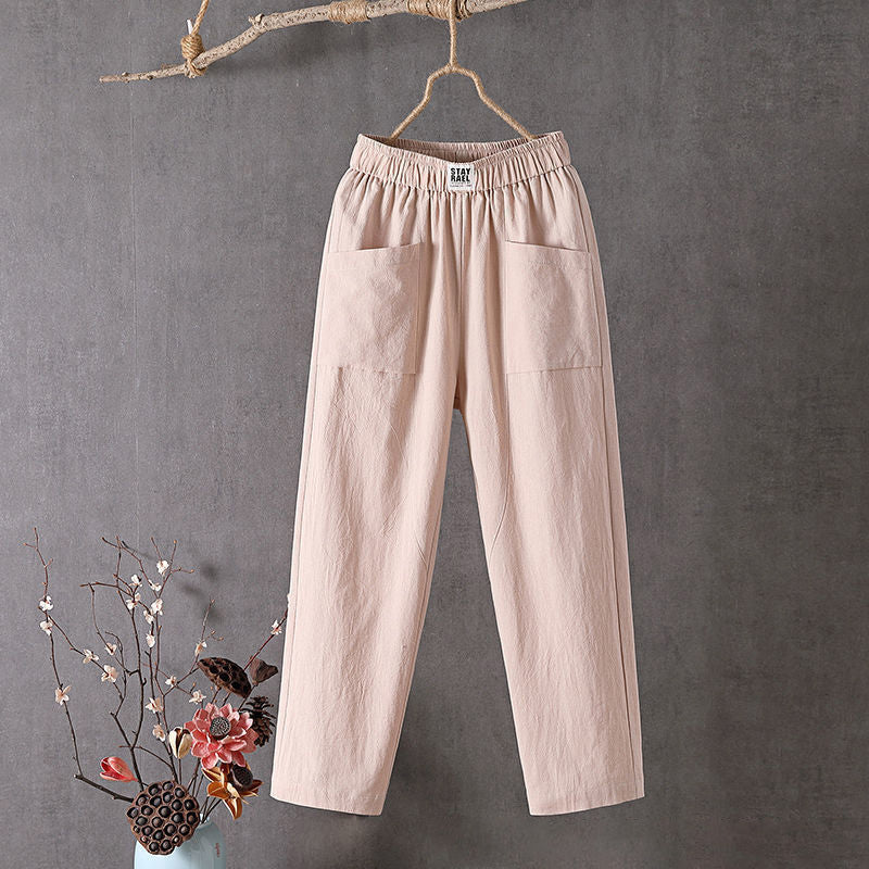 【Katoen En Lin】Effen Casual Broek