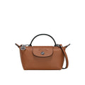 Mini-Lederen Longchamp Tas - Bruin
