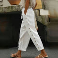 【Katoen En Linnen】Comfortabele Casual Broek