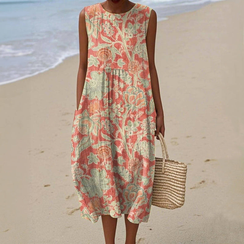 Vintage Bloemenprint Jurk