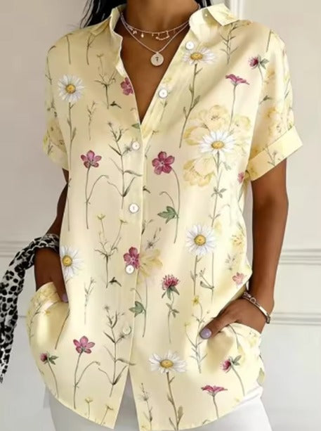 Casual Bloemenprint Blouse